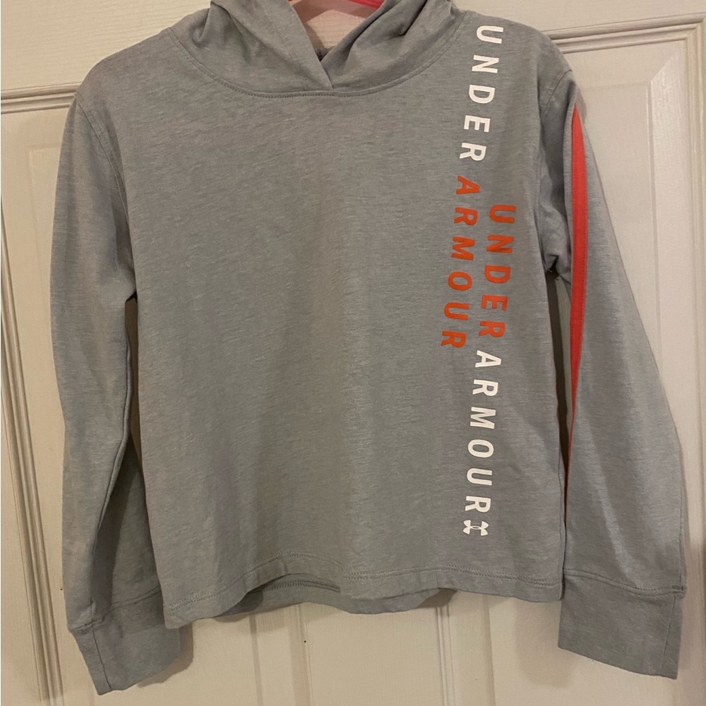 Under Armour Heatgear Girl’s Hooded Crop Top YXS Loose